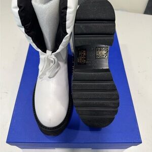 Stuart Weitzman Black and White Ankle Booties